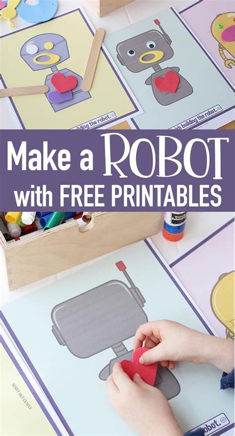 Free Printable Make A Robot Craft For Kids Easy Preschool Crafts