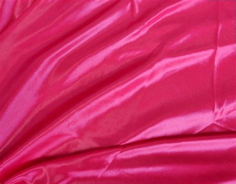 Hot Pink Ice Silk Fabric Clarence Linen