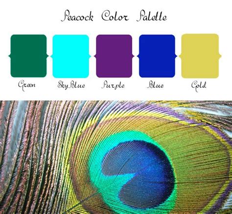 They balance each other out. Peacock Wedding Color Palette | Peacock color scheme ...