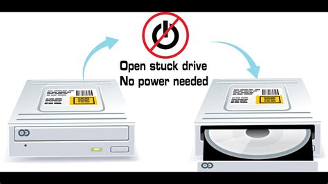 How To Open A Dvd Cd Drive With No Power Or If Stuck Desktop Or