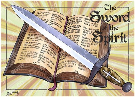 Bible Cartoons Ephesians 06 Armour Of God Sword Of The Spirit Yellow