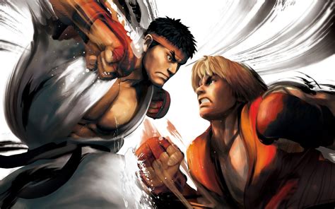 Ryu Vs Ken Street Fighter 5 Game Hd Wallpaper Preview