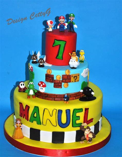 Decopac super mario mario kart decoset cake decoration. Mario Bros cake | Torte, Mario bros