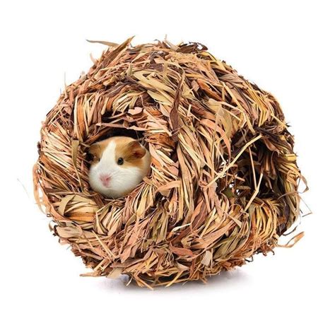 Natural Grass Home Nesting Cave Hamster Chinchilla Mice Rat Gerbals