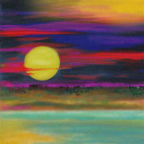 Purple Sunset Drawing By Julie Richman Pixels