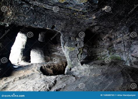 Inside The Cave Amazing Cave Where People Lived Stock Image Image Of