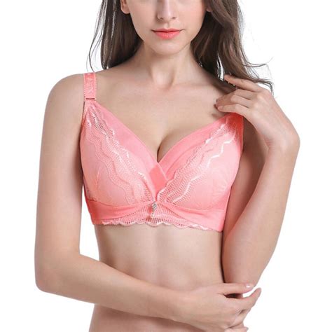 sexy women lace flower adjusted straps 2018 new underwire bra cup d large size stylish solid