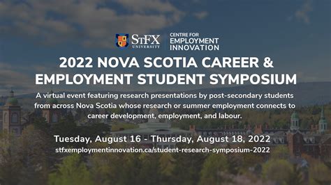 2022 Nova Scotia Career And Employment Student Symposium Centre For