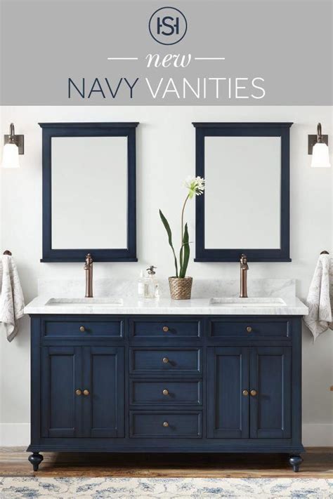 Choosing the best paint for bathroom cabinets is also important. Bring color to your bathroom without having to paint yourself! Shop navy blue vanities at ...