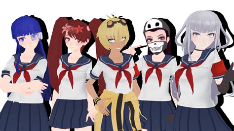 Mmd Yandere Simulator Random Models Pack 2 Dl By