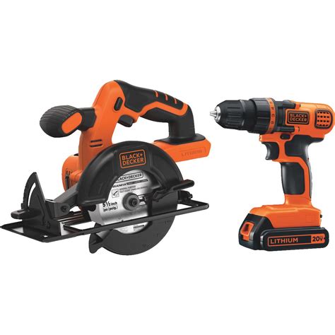 Our innovative power tools and accessories, lawn and garden tools, cleaning equipment, and plus, the batteries work with all the 20v max* black+decker products you already own. Buy Black & Decker 20V MAX Li-Ion Circular Saw & Drill ...