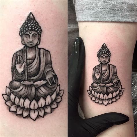 Small Buddha Tattoo By Tess At Divine Ink Tattoo Buddha Tattoos