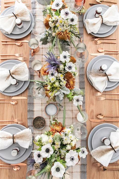 40 thanksgiving table settings thanksgiving tablescape and decoration ideas