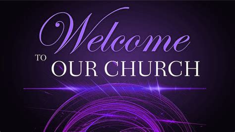 Purple Religious Backgrounds Church Welcome Christian Backgrounds