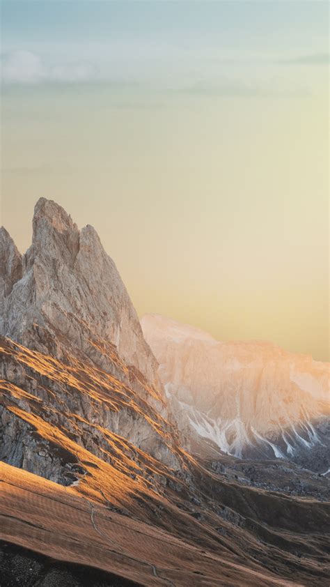 Download Wallpaper Keep Calm And Admire The Mountain View 1242x2208