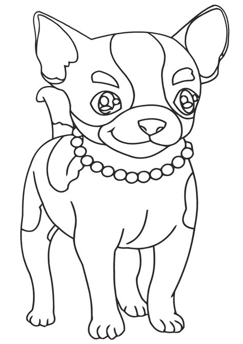 chihuahua coloring pages    print