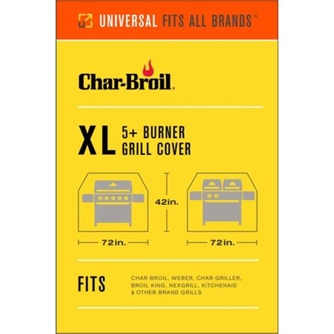 Charbroil Char Broil Universal 5 Burner All Season Grill Cover Fits