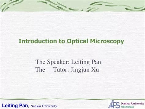 Ppt Introduction To Optical Microscopy Powerpoint Presentation Free