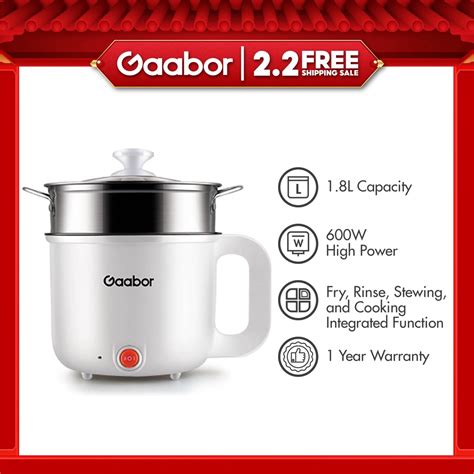 Electric Cooker Gaabor Rice Cooker 6L3L1 8L Multi Function Cooker Non