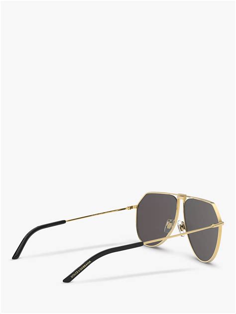 Dolce And Gabbana Dg2248 Mens Aviator Sunglasses Goldgrey At John
