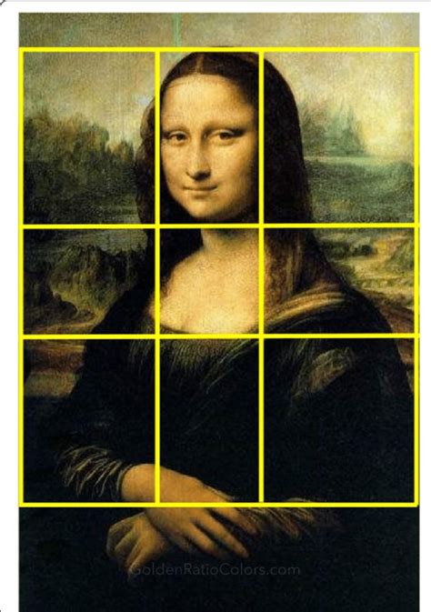 Mona Lisa Leonardo Da Vinci Golden Ratio Proportion Golden Ratio Colors
