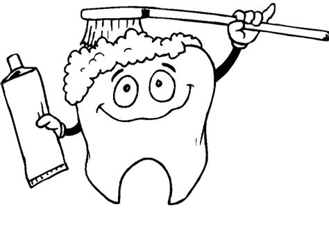 Teeth Coloring Pages Happy Tooth And Sad Tooth Fingerplay Dental