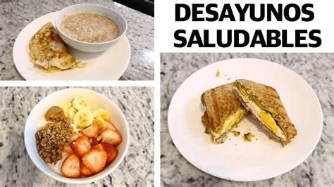 3 Desayunos Saludables Rapidos Y Faciles 3 Healthy Breakfast For