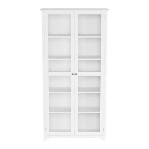 Home Decorators Collection Oxford White Glass Door Bookcase 6054850410