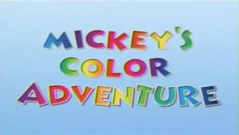 Mickeys Color Adventure Disney Wiki Fandom