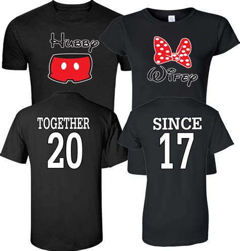 Hubby Wifey Mickey And Minnie Together Since Valentines Etsy