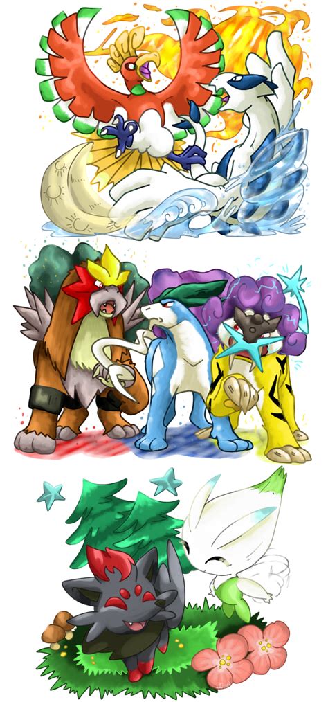 Pkmn Johto Legendaries By Clytemnon On Deviantart