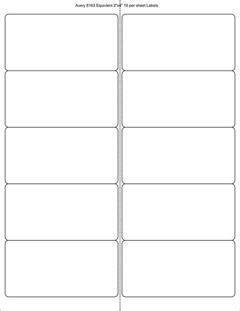 2 58 x 1 30 labels per sheet. Label Templates Free Download Avery 5163 Template Download ...