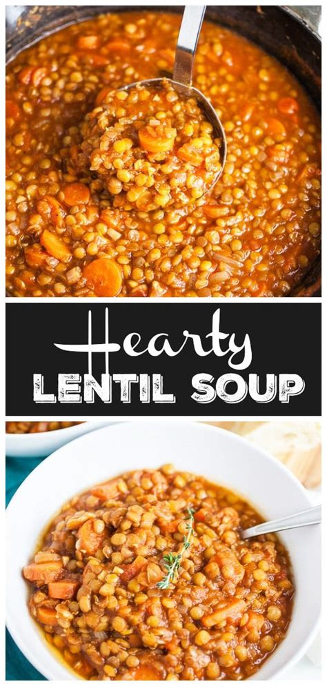 This Hearty Lentil Soup Is One Of The Best Winter Comfort Foods Around Its Hearty Healthy