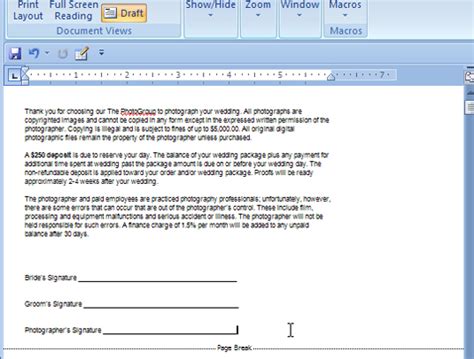How To Use Print Layout And Draft View In Word 2007 Dummies