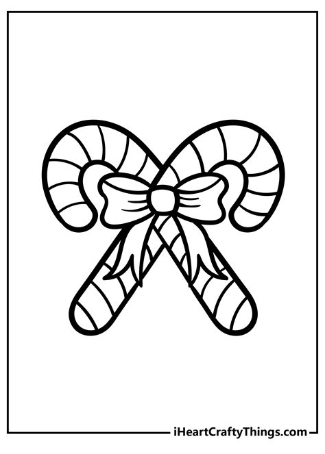 Candy Cane Coloring Pages Home Design Ideas
