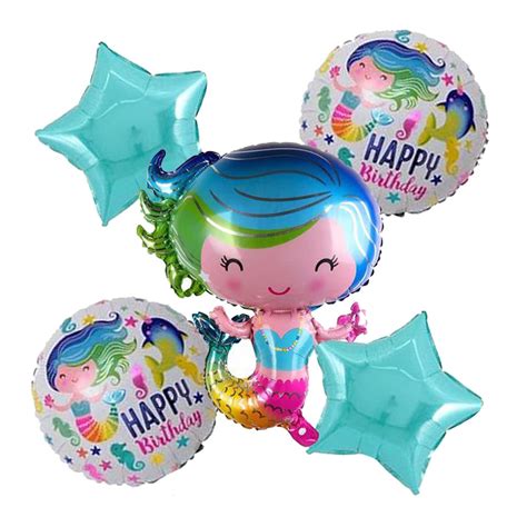 Rozi Decoration Mermaid Birthday Decorations For Girls Mermaid Birthday