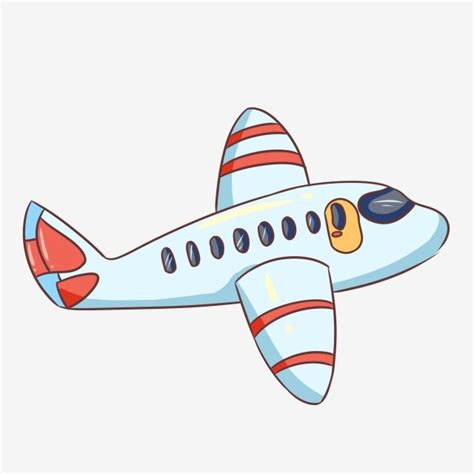 Avión Azul Avión De Dibujos Animados Avión De Juguete Para Niños Avión