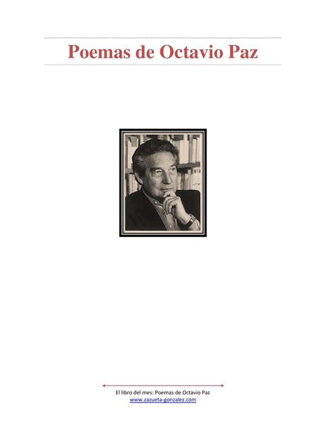 Poemas De Octavio Paz By Creando Conciencia Issuu