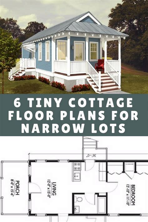 6 Tiny Cottage Floor Plans Designed For Narrow Lots Im Torn Between