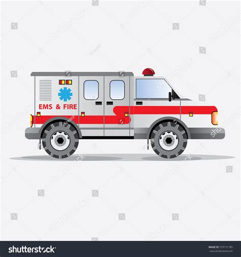 Fire Truck Ems Fire Symbols Vector Stock Vector Royalty Free