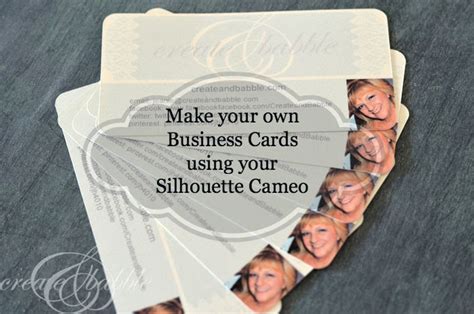 Someday Crafts Make Your Own Business Cards Using Your Silhouette