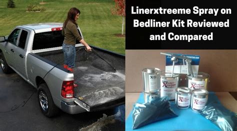 Al's liner spray on bedliner kits come with everything needed prep and apply the product including the 3 mixing components, primer, color, and a mixing paddle. Linerxtreeme Spray on Bedliner Kit Reviewed and Compared ...