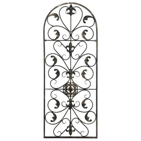 large tuscan wrought iron metal wall decor art rustic vintage garden patio home 39 95 picclick
