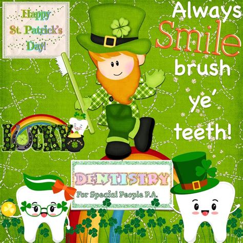 🍀happy St Patricks Day🦷 In 2021 Kids Dentist Happy St Patricks