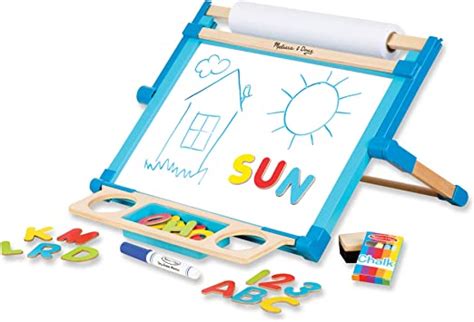 Melissa And Doug Deluxe Double Sided Tabletop Easel Arts And Crafts
