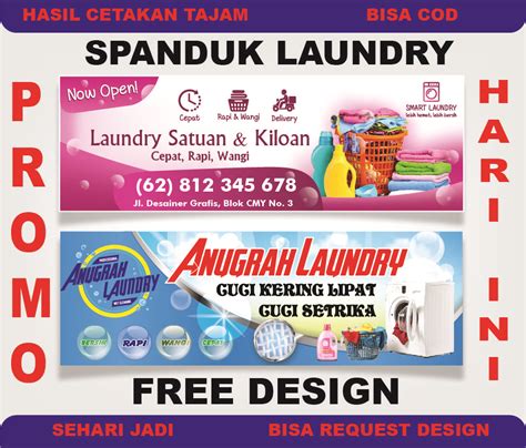 Spanduk Laundry Design Kekinian Lazada Indonesia