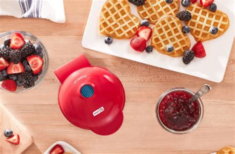 This Mini Heart Shaped Waffle Maker Is Too Cute