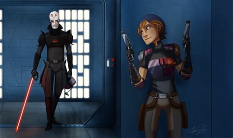 Sabines Last Stands Against The Inquisitor Star Wars Rebels Fan Art