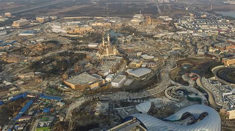 Aerial Pictures Of The Shanghai Disneyland Theme Park Fubiz Media