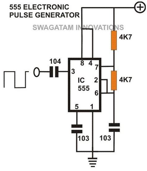 555 Circuit Diagram Pulse Generator